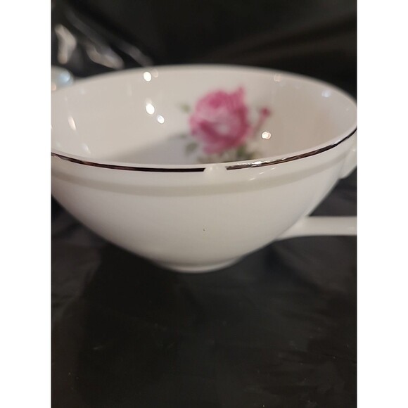 5pc Imperial Rose Fine Bone China Japan #6702  Cup, Saucer, Fruit Bowl, Bread & - Picture 10 of 12